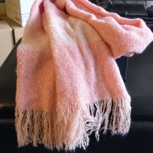 Free Add On! Two tone pink winter scarf